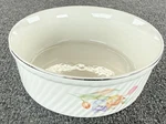 Vtg Hall Superior Quality Pastel Tulip Souffle Dish French Baker Fluted Sides. Fixed Price $10.99.