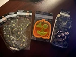 New 5PC Halloween Celebrate It Silicone Skeleton Mold, Pumpkin Cutter & Wrappers. Fixed Price $18.99.