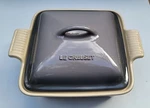 Le Creuset Stoneware Heritage Square Dish With Lid - 4 Qt Flint. Fixed Price $89.00.