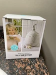 Nib Martha Stewart Bunny Fun/ Stoneware Treat Jar With Lid. Fixed Price $17.99.