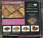 Chicago Metallic Slice Solutions Bake Lift & Serve 9X9 3PC Brownie Pan Set New. Fixed Price $25.00.