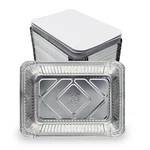 Fig & Leaf (480 Pack) Premium 2-LB Takeout Pans With Lids 8.6" X 6.1" 2". Fixed Price $119.99.
