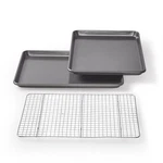 Chicago Metallic Set Of 17-INCH-BY-12.25 With Cooling Rack, Gray. Fixed Price $44.99.