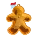 Celebrate It Gingerbread Man Cake Mold Orange Silicone Baking Pan Christmas. Fixed Price $9.99.