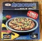 Vintage Nordic Ware Sizzlin Skillet - New Box Microwave Browning Pan Plate. Fixed Price $50.00.
