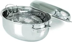 8.5 Quart 3-PLY Stainless Steel Oval Roasting Pan W/ Rack & Lid Oven Safe. Fixed Price $360.39.