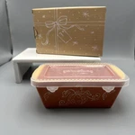 Nwot Temptations Floral Lace Harvest Pumpkin 12 Oz Mini Loaf Pan Lid Retired. Fixed Price $14.99.