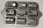 Nordic Ware Non-stick Cast Aluminum Railway Train Cake Pan Mold 5 Cup Baking Usa. Fixed Price $12.79.