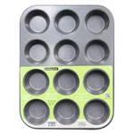 Casaware Ceramic Coated Nonstick Muffin Pan 12-CUP, Silver Granite. Fixed Price $39.46.