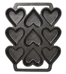 Sci Scandicrafts Cast Iron Heart Shaped Cake Pan - 9 X 7.5 Inches, Black. Fixed Price $63.99.