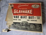 Vintage Glasbake #110 Glass Oven Ware Gift Set Mckee Co. Original Box. Fixed Price $85.00.