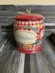 The Pioneer Woman Sweet Romance 8.5" Brand New Ceramic Potato Keeper With Lid. Fixed Price $77.99.