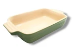 Creuset Apple Green / Lime 7 X 5 Rectangle Stoneware Baking Casserole. Fixed Price $25.00.