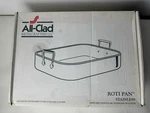 All-clad 16" X 13" Roti Pan 5016 Stainless Steel Roaster With Non-stick Rack New. Fixed Price $139.99.