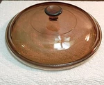 Vintage Pyrex 623C Amber Glass Lid 7" Replacement For Casserole Dish. Fixed Price $16.14.