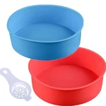 2 Pcs 6 Inch Round Silicone Cake Pan Baking Mold Egg Separator Red Blue. Fixed Price $23.87.