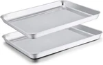 Teamfar Baking Sheet Set Of 2 Pans Tray Cookie Stainless Steel N.... Fixed Price $22.49.