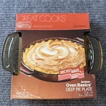 Anchor Hocking Amber 9" Deep Pie Plate Microwave Safe. Fixed Price $10.82.