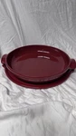 Emile Henry Flame Red Ceramic Tarte Tatin 2 Piece Set Cook/serve Bake Dish. Fixed Price $95.17.