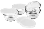 Anchor Hocking 6-OUNCE Custard Cups With Lids, Set Of 4. Fixed Price $22.03.