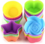 Silicone Cupcake Liners Reusable Baking Cups Nonstick Easy Clean Pastry Muffin. Fixed Price $14.52.