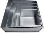 Set Of 4 Square Cake Tin 3 And Inch Deep Wedding Birthday Baking Pans Usa. Fixed Price $57.99.