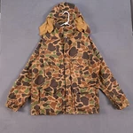 Field & Show Jacket Mens Medium Camouflage Army Hooded Pockets Outdoor Flaw. Fixed Price $20.99.