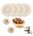 Koackl Bread Proofing - 4 Pack Basket Linen Cloths & 2 Jar Covers, Reusabl. Fixed Price $19.99.