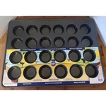 Wilton Perfect Results 24 Cavity Muffin Pan Non-stick Gray Steel 2105-6966. Fixed Price $30.95.