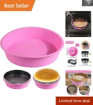 8.5/9-INCH Silicone Cheesecake Water Bath Pan Perfect Baking Tool. Fixed Price $13.99.