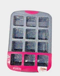 Trudeau Structure Silicone 12 Square Muffin Pan Confetti Cupcake Easy Release. Fixed Price $14.99.
