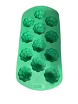 12 Piece Silicone Green Christmas Tree Baking Pan Holiday Jello Shot Mold Euc. Fixed Price $11.95.