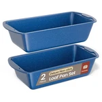 Bakkenmaster Bakken- Swiss Loaf Pan Set 4-PIECE Deluxe Nonstick Carbon.... Fixed Price $30.60.