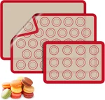 Silicone Baking Mats, 3 Pcs Non Stick Macaroon For. Fixed Price $21.40.