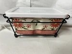 Temptations By Tara Presentable Ovenware Heritage 1 Quart Lidded Dish & Basket. Fixed Price $25.00.
