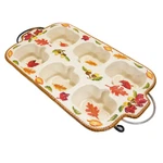 Temptations Pumpkin Fall Harvest Baking Dish W/ Wire Rack PPP-SQ-864154 Euc. Fixed Price $38.99.