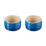 Creuset Straight Wall Ramekin Of 2 Marseille Stoneware 7 Oz Souffle. Fixed Price $49.99.