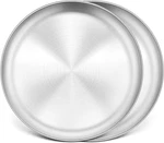 Pizza Pan Set Of 2, Stainless Steel Tray, Round Plate For Pie Cookie. Fixed Price $28.94.