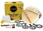 Bread Proofing Basket 9" Baking Bowl Dough For Bakers Round W/ Scraper Free Ship. Fixed Price $22.00.