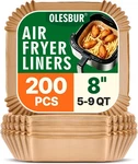 Disposable, 200PCS 8 Inch Paper Liners, Unbleached. Fixed Price $17.06.