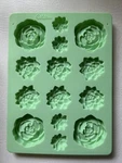 Wilton Succulent Silicone Candy Mold 14-CAV. Summer Cactus Flowers Mint Green. Fixed Price $5.00.