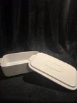 Unilives White Ceramic Casserole Baking Dish W/ Lid & Handles Nib. Fixed Price $21.99.