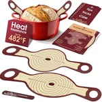 Superbaking Silicone Bread Sling Pcs 9IN Round & Oval 482F Heat Resistant-. Fixed Price $12.99.