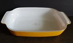 1-QUART Baking Casserole Dish, Creo Smartglass Cookware, Yellow 9" X 7". Fixed Price $18.98.