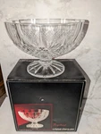 Cristal D'arques Longchamp 24% Lead Crystal Footed Bowl New In Box. Fixed Price $45.99.