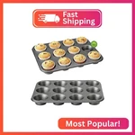 Keliwa Muffin Pan For Baking, Nonstick Tin 12 Cup, Pack Tray,. Fixed Price $15.57.
