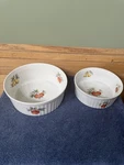 2 Andrea By Sadek Fruit Souffle Dish #7333 7531 Oven To Table Vtg. 9 &. Fixed Price $31.57.