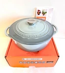 Le Creuset Sea Salt Green Bis Round Cast Iron Cocotte 2.75 Quart New. Fixed Price $275.00.