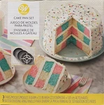 Wilton Round Checkerboard Cake Pan Set, 4-PIECE, Steel. Fixed Price $19.99.