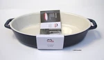 Staub - Oval Roasting Dish Dark Blue Ceramic Baking Casserole 9 X 6" 1.1 Qt.. Fixed Price $39.95.